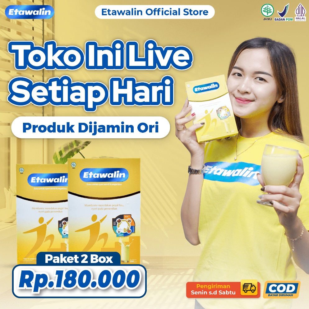 

[✥N38$] Etawalin Susu Kambing Etawa Solusi Asam Urat Dan Nyeri Sendi Official 2 Box Trend roduct