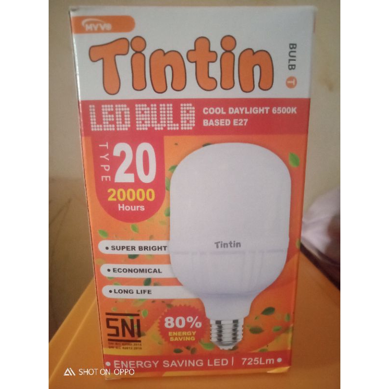 Lampu LED 20 Watt Tintin
