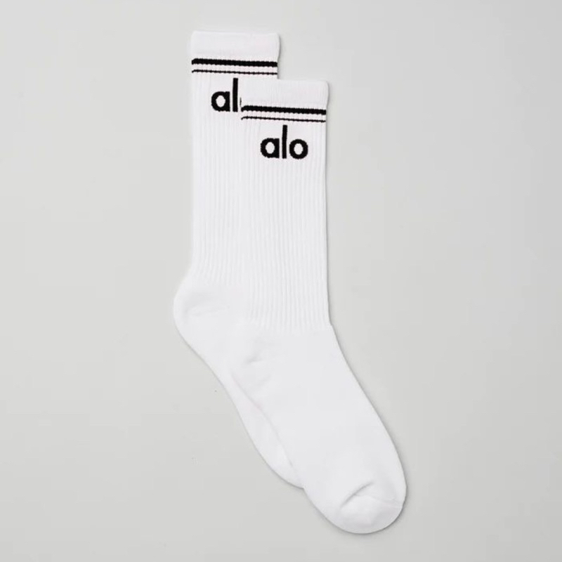 [READY STOCK] Alo yoga - Unisex Throwback Sock & Half crew Throwback sock