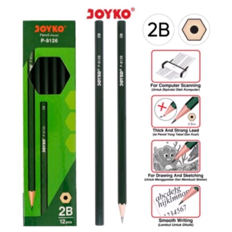 

Pensil 2B joyko p-8126