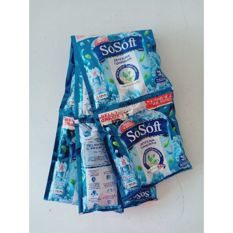 SoSoft Detergen liquit 16 sachet