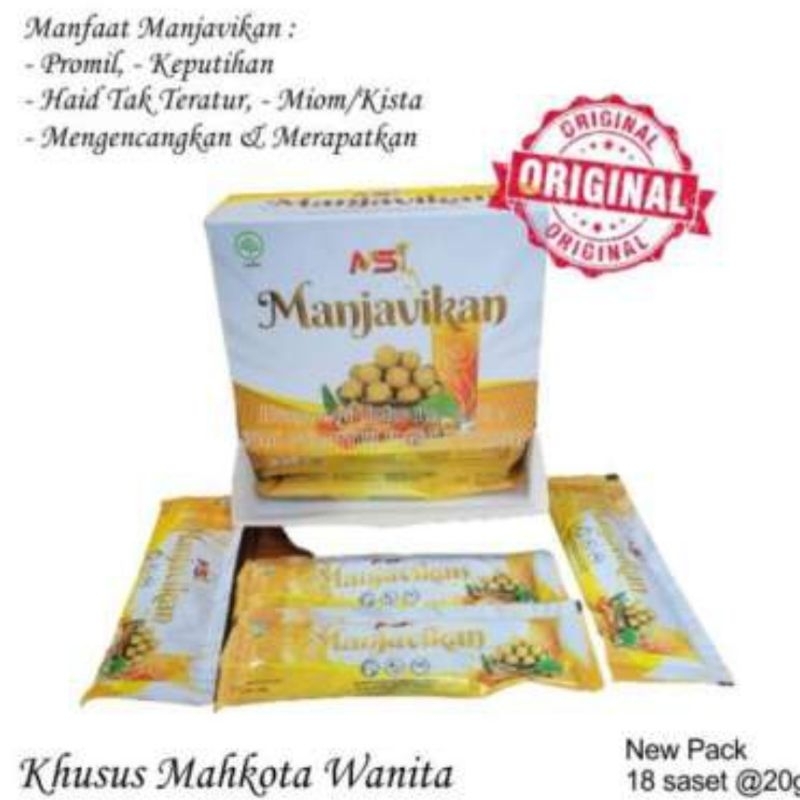 msi manjavikan 5 sashet original/manjavikan/obat keputihan/obat promil/obat kewanitaan