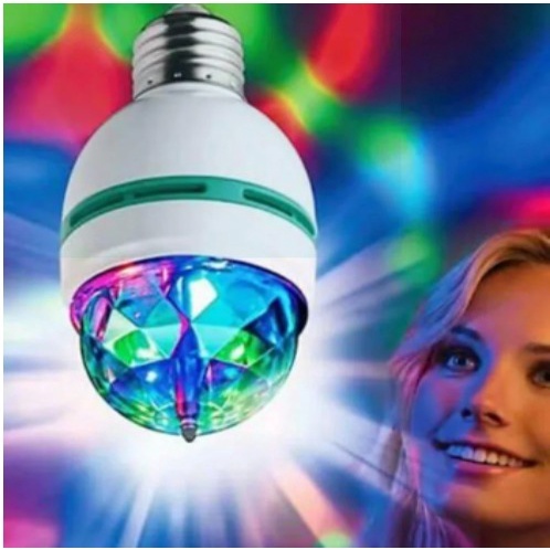 Ideku Lampu Disco Putar Rotating Full Colour Warna Warni - Lampu Hias LED Lampu Disco Rottating - La
