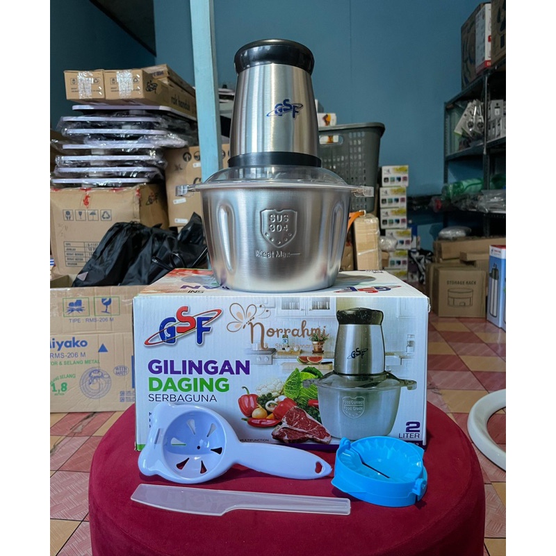 blender daging stainless gsf gilingan daging serbaguna gsf Food Chopper Penggiling Daging Electric C