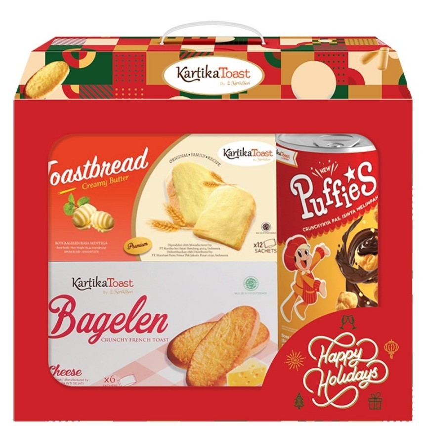 

Kartika Toast Hampers 3 pcs Natal dan Tahun Baru