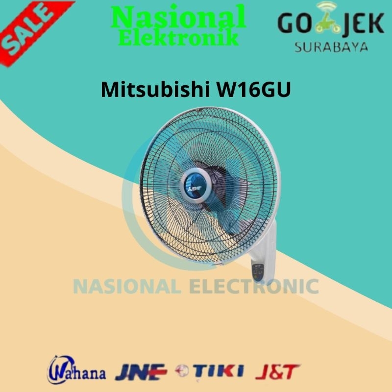Kipas Angin Dinding Mitsubishi W16GU 16 Inch Putih atau Abu-abu