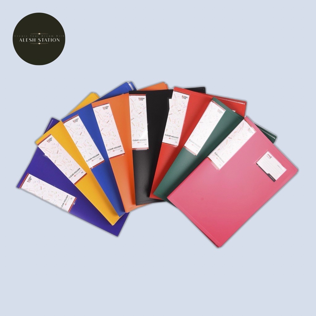

Folder One Clear holder 40 pocket Folio Fc folder one/dok keeper/display album F4