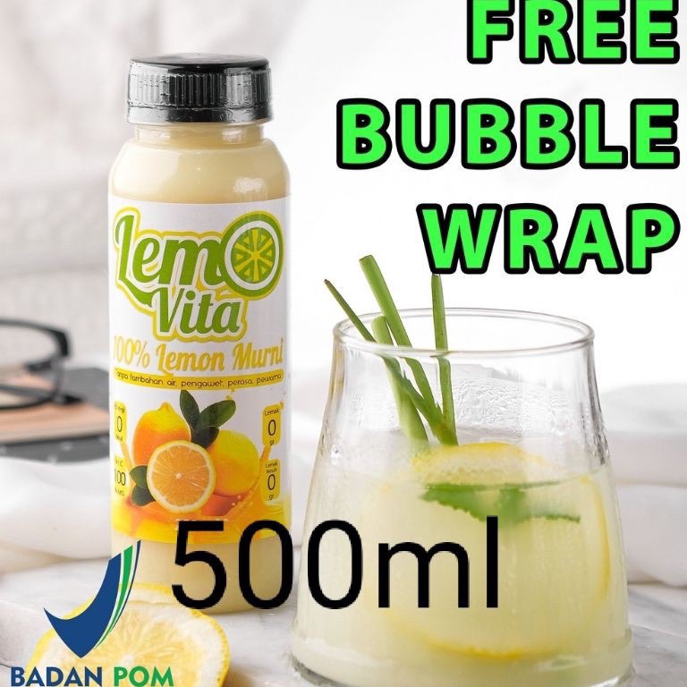 

[♤E47(] LEMOVITA SARI LEMON JUS MURNI 500ml Jus Diet BPOM [106]