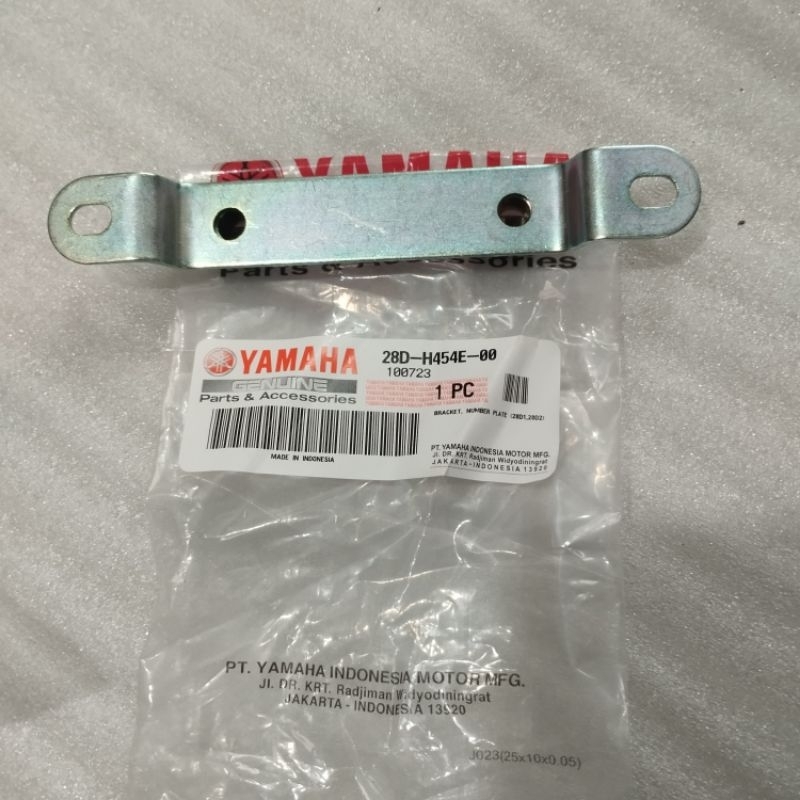 DUDUKAN PLAT NOMOR DEPAN MIO SPORTY SMILE NOUVO LELE ORIGINAL YAMAHA YGP BESI