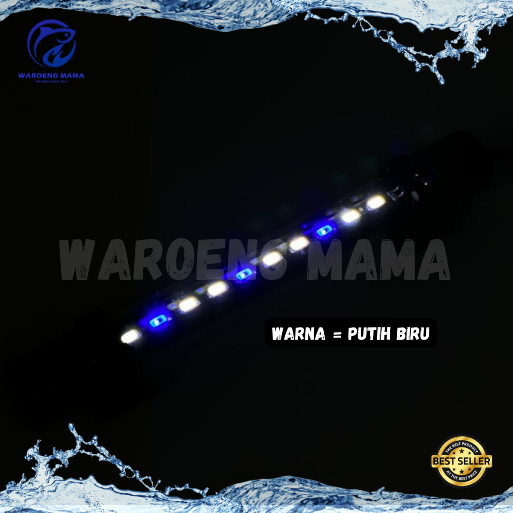 Lampu LED Celup Aquarium Ukuran 60cm Lampu T4 Akuarium Aquascape