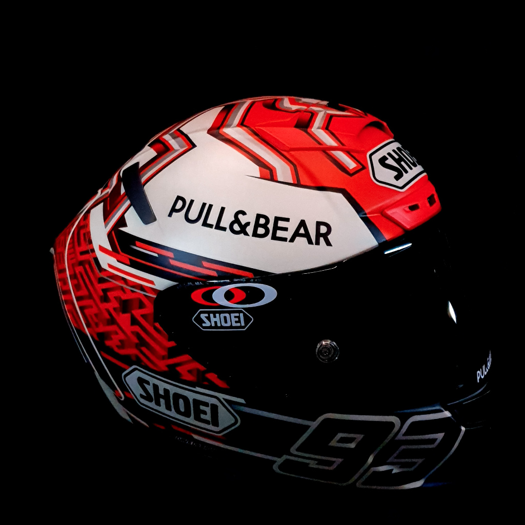 Helm Original Shoei X14 Marc Marquez 5 Red Ant