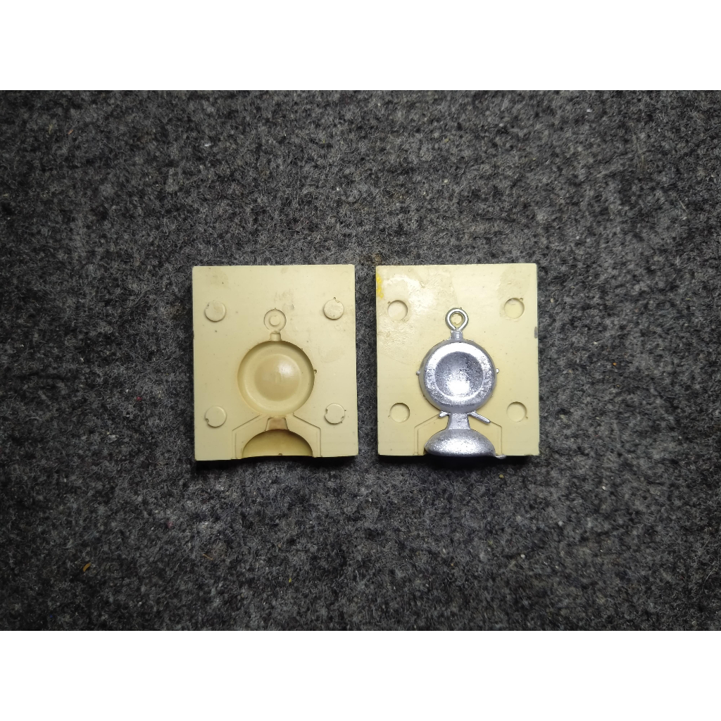 Cetakan Bandul Timah Pemberat Pancing Model Koin 15gr Lead Sinker