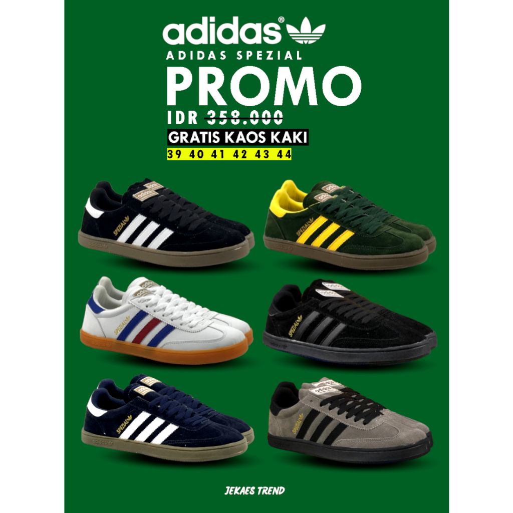 SEPATU ADIDAS SPEZIAL ABU HITAM GARIS 3 TERBARU 2023 GRADE ORI