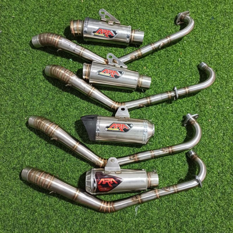 knalpot supra x 125,supra fi kolong ex tengah original ara racing exhaust