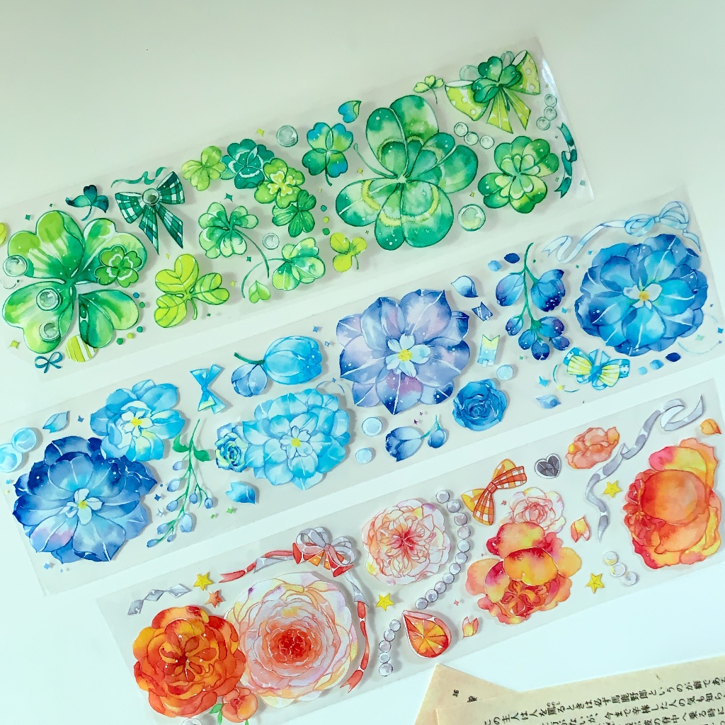 

[Sample] MOODTAPE Various Flower PET Tape