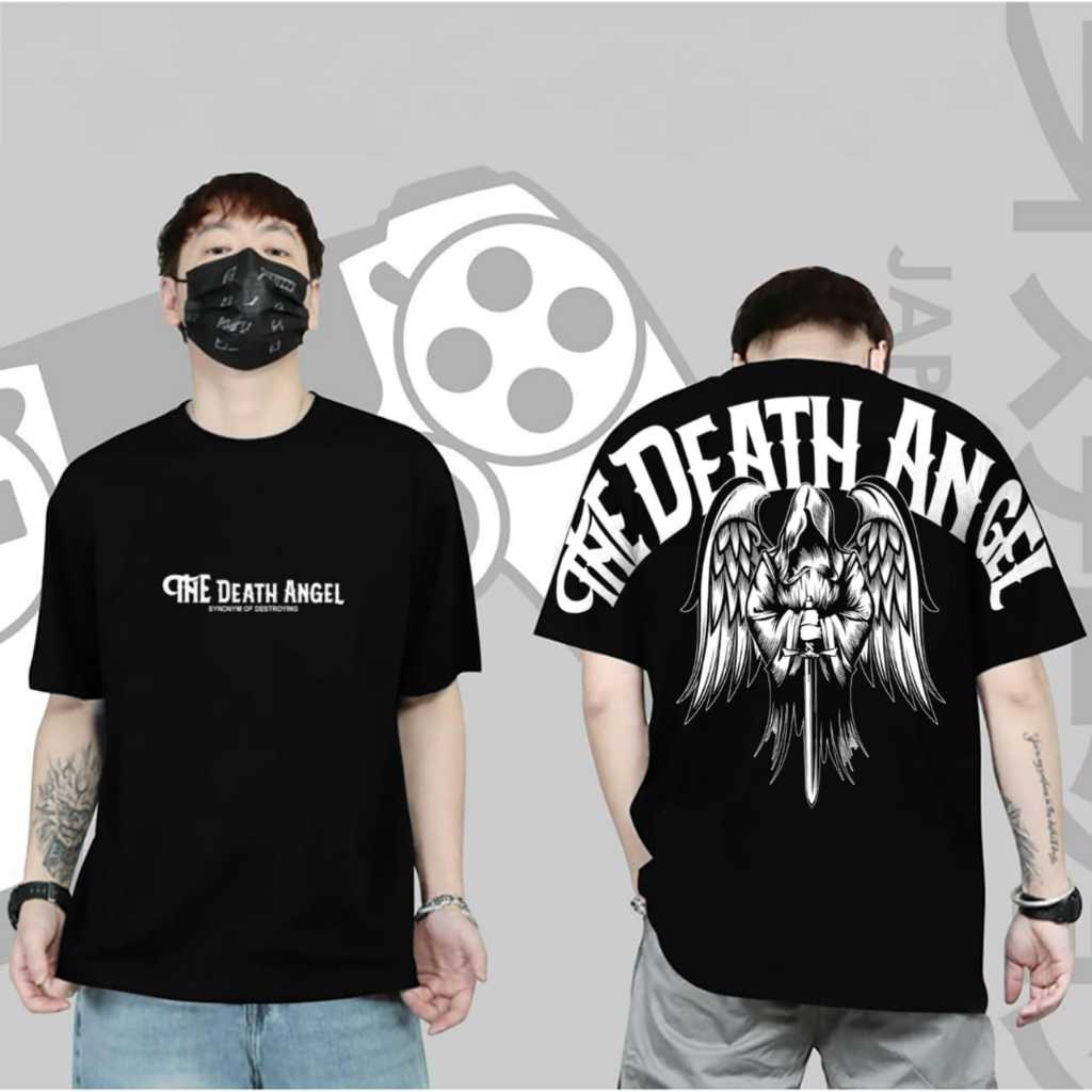 Kaos T-shirt Pria Distro Unisex Premium Motif The Death Angel Stylish