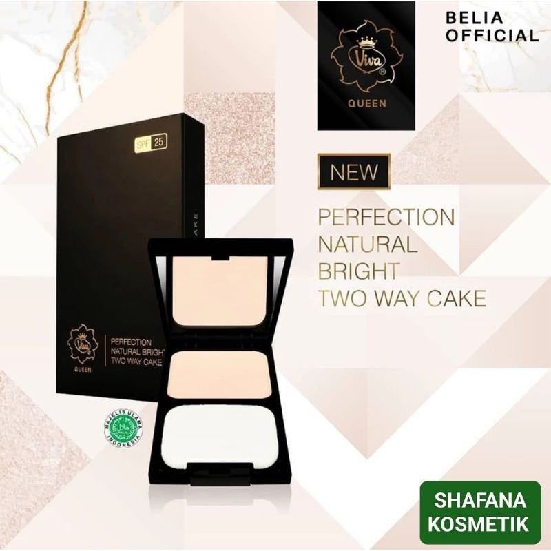 VIVA Queen Perfection Natural Bright Two Way Cake SPF 25 | Bedak Viva Queen TWC