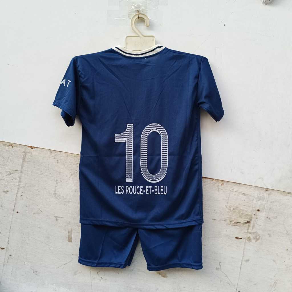 setelan baju bola psg 0-13thn/baju bola psg gratis sablon nama