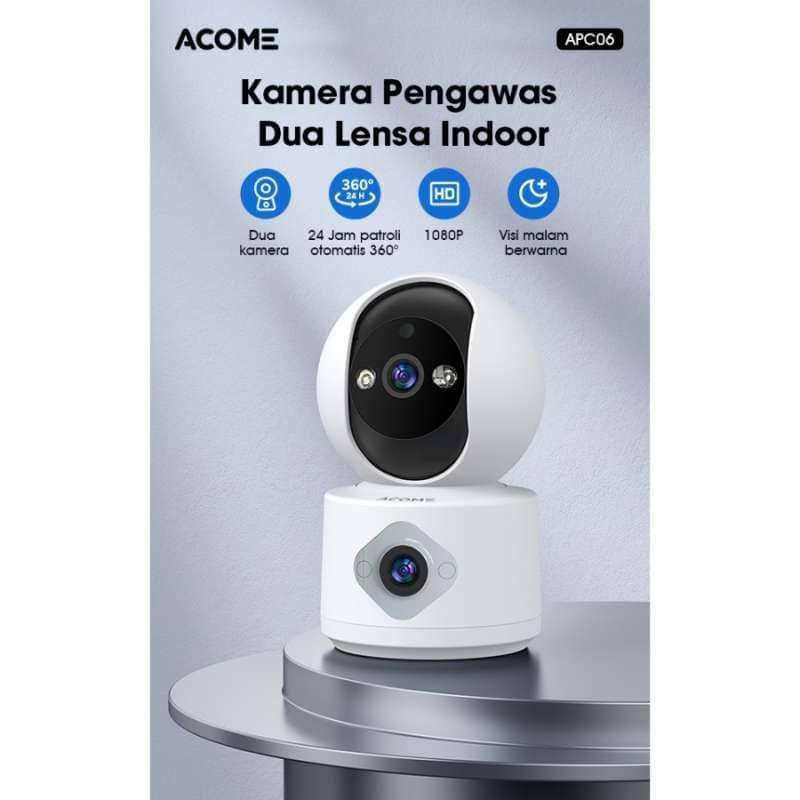 WIFI CCTV CAMERA ACOME APC06Dual Lensa Wifi Camera Indoor/Outdoor
