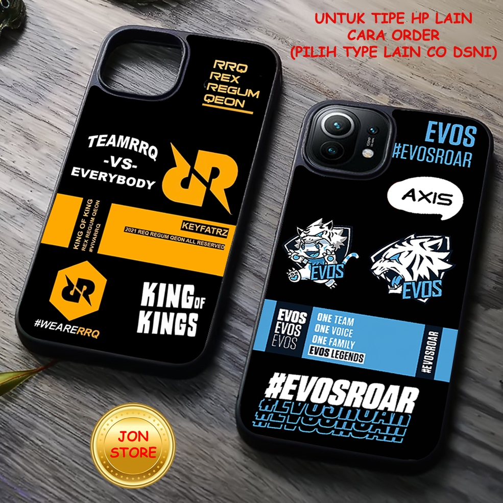 JON-STORE ( WW-11 ) Sofcase Glossy/Kilat CASING CASE MOTIF RRQ EVOS ALTER EGO  Untuk Samsung A14 A24
