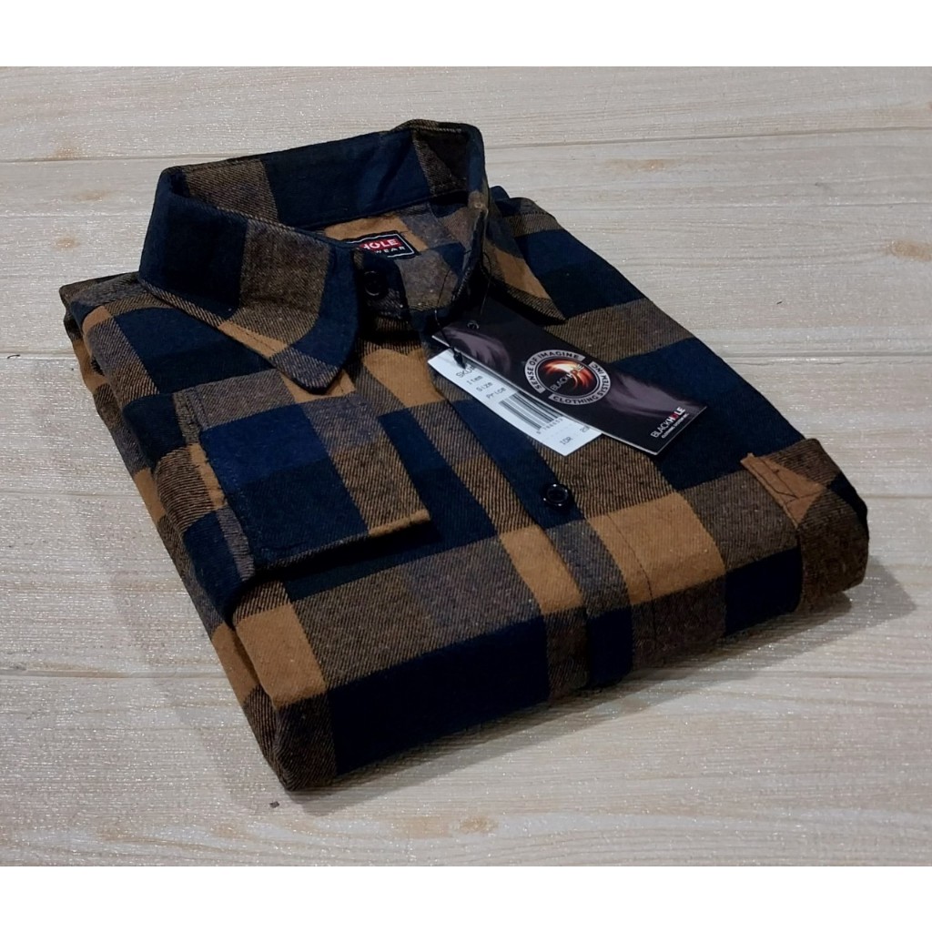 Kemeja flanel pria Kemeja pria dewasa kemeja Kotak-Kotak Kemeja flanel lengan Panjang Jumbo xxl xxxl