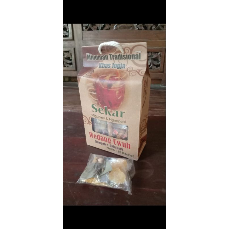 

Wedang Uwuh SEKAR (Rempah + Gula batu) isi 10 sachet