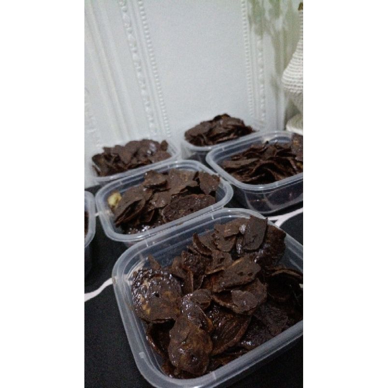 

keripik pisang coklat lumer