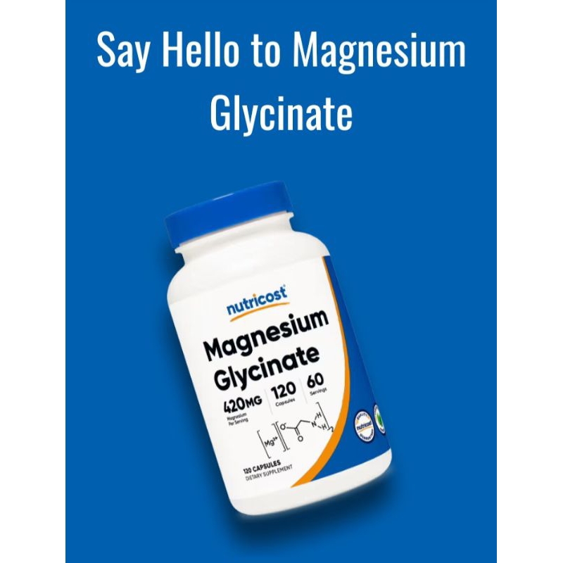 Nutricost magnesium glycinate 240 mg 120 capsules