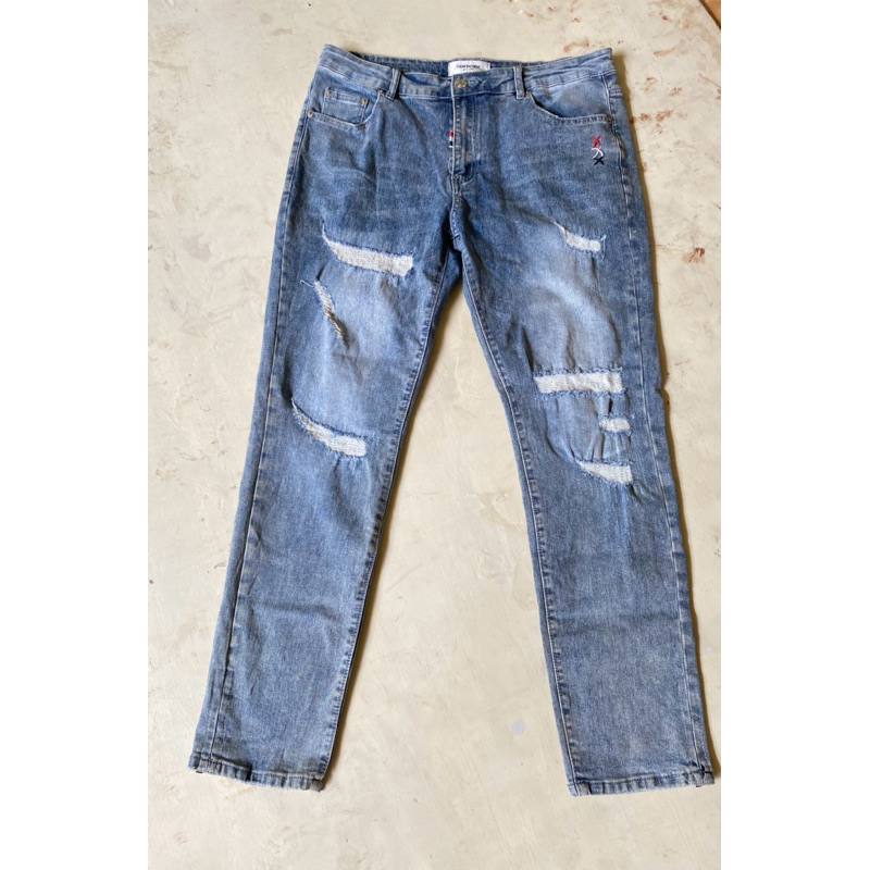 Celana jeans Thom browne salvage