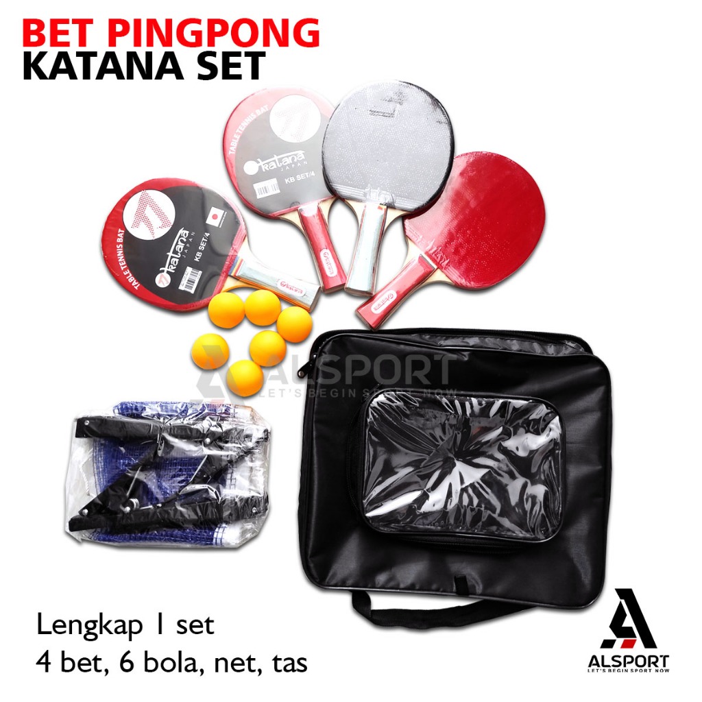 Bet Pingpong KATANA SET KB 4 / Bet Tenis Meja Katana