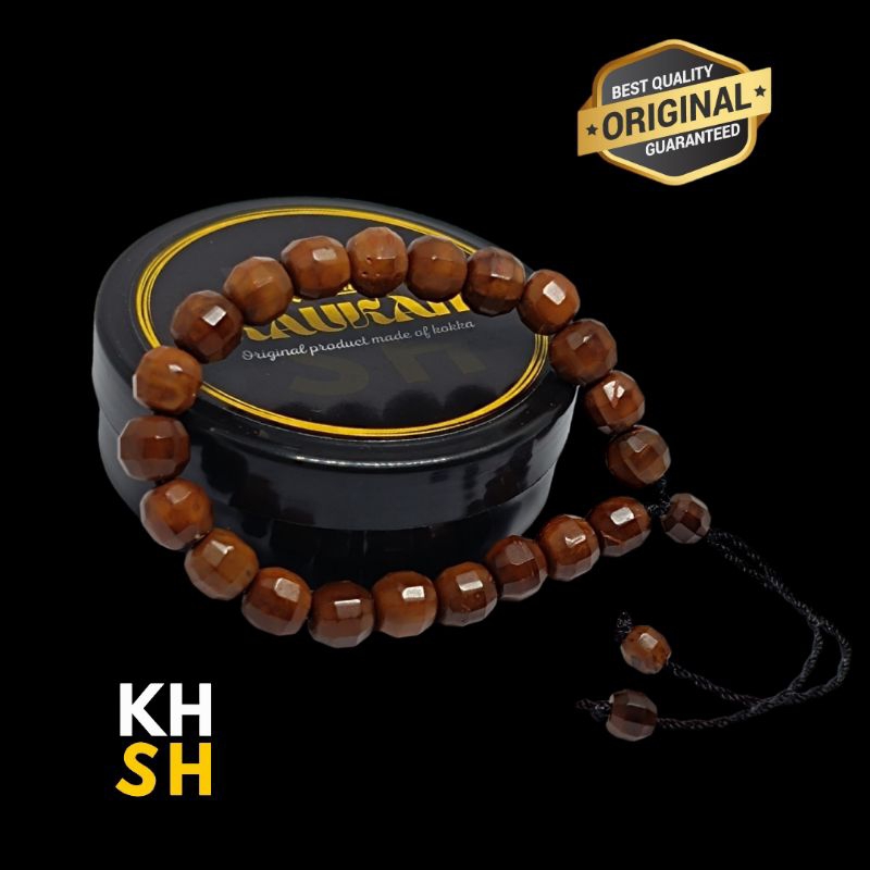 Gelang Kokka Kaukah Asli besertifikat motif Bulat kristal