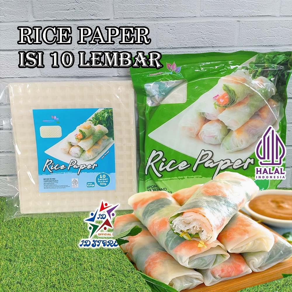 

HALAL - RICE PAPERS 10 Lembar Kulit Lumpia rice papers - JAVA SUPER FOOD