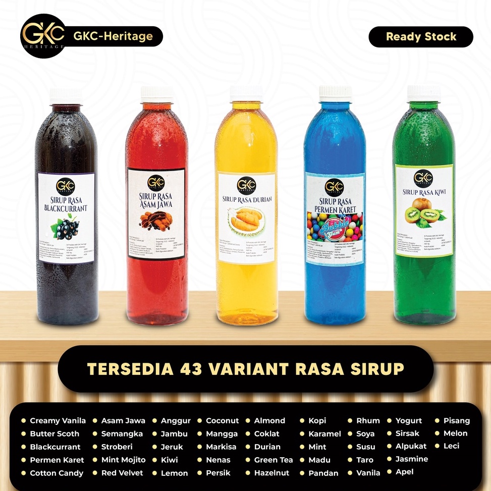 

[✦S83➤] Gkc Heritage Sirup Aneka - Syrup Variant Flavor 640ml In Sale