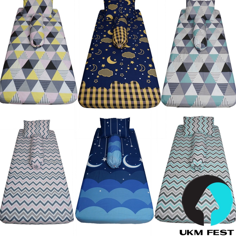Murah.. Sprei Resleting Urung Kasur Busa & Springbed Bahan Katun Premium Halus,Adem,Tidak Panas Ukur