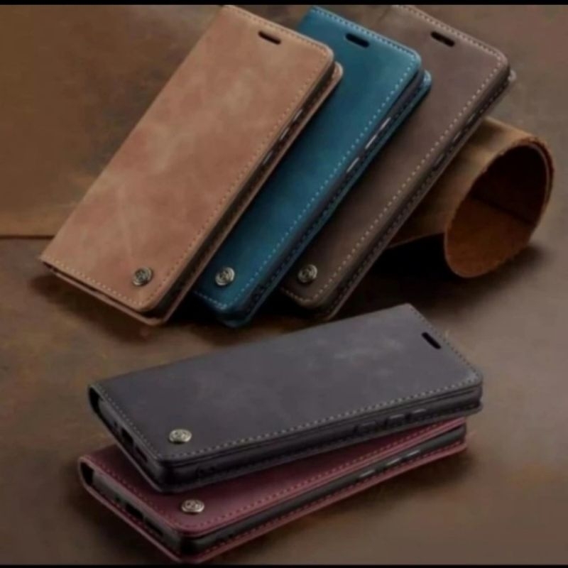 case Xiaomi Redmi 10 flip cover caseme case Leather wallet dompet