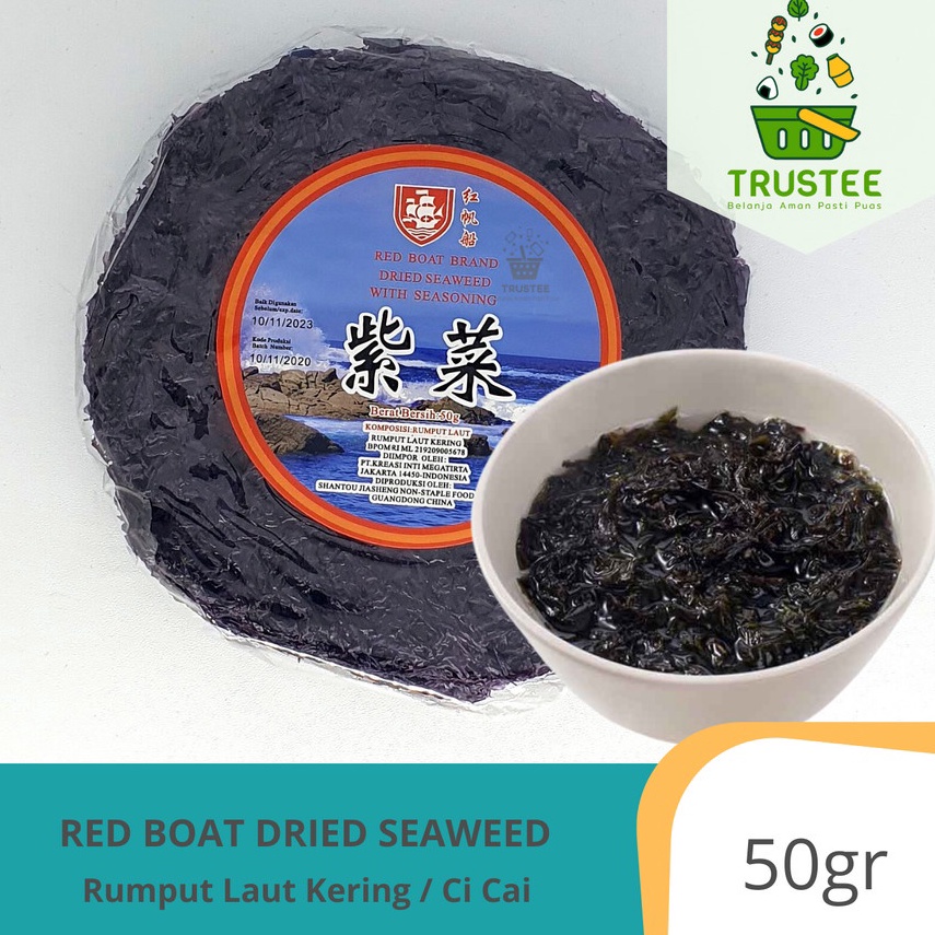 

77 Rumput Laut Kering / Dried Seaweed / Ci Cai Red Boat Brand 50gr Zi Cai Ci Chai Terkini