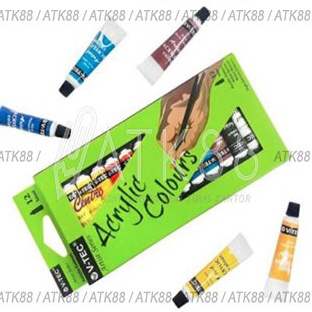 

!!QBP Cat Acrylic Vtec 6Ml 12 warna Cat Acrilic Vtec 6ml Cat Akrilik Vtec 97