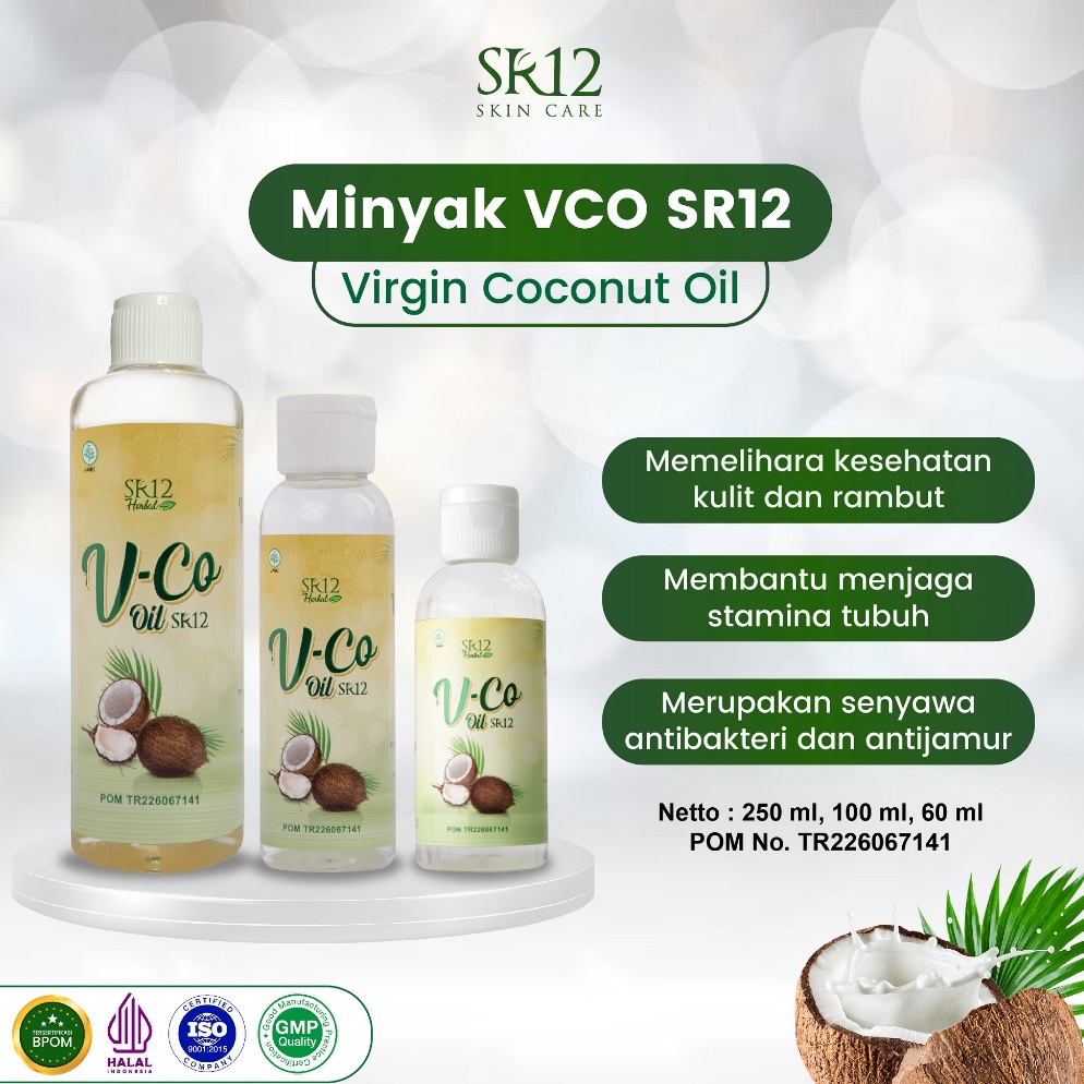 Buruan Beli☍ VCO Oil SR12 Minyak Kelapa Murni - Minyak V-CO Untuk Kecantikan - VCO Virgin Coconut Oi