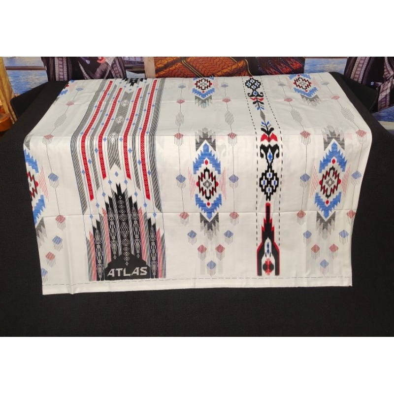 SARUNG PRIA DEWASA PUTIH CERAH SARUNG ATLAS IDAMAN KEMBANG