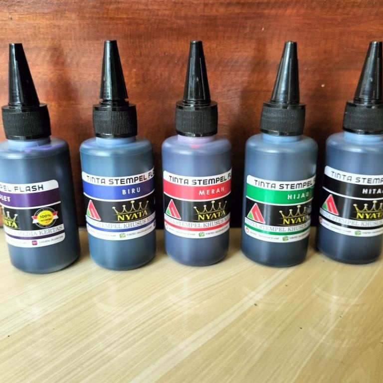 

[♔O73$] TINTA STEMPEL FLASH MEDIA KERTAS ,isi,100 ml, ready 15 warna [132]