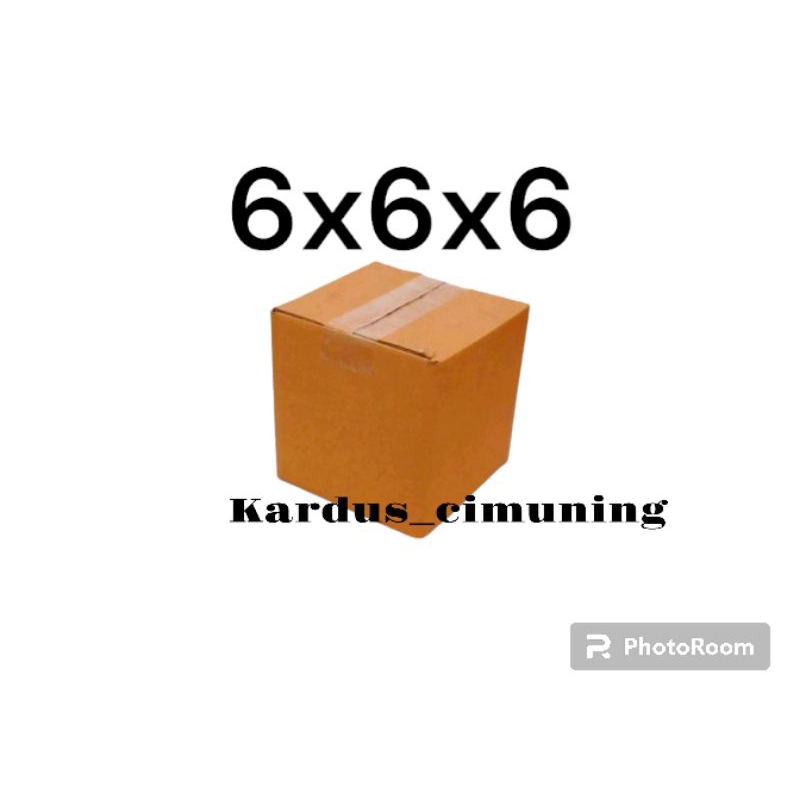 

kardus box packing 6x6x6