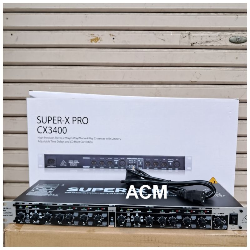 CROSSOVER BEHRINGER SUPER X PRO CX3400 2/3/4 WAY CX 3400