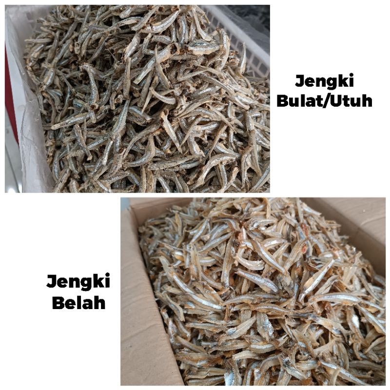 

Teri Jengki Bulat (utuh) dan Belah