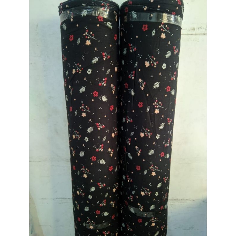 KAIN BAHAN KATUN RAYON PER ETENGAH METER BANYAK PILIHAN MOTIV UNTUK GAMIS DASTER MUKENA LAINNYA