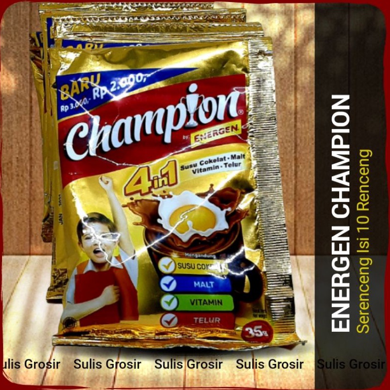 

[☹P97<] Energen Champion Renceng Isi 10 Sachet Stock Masih Banyak