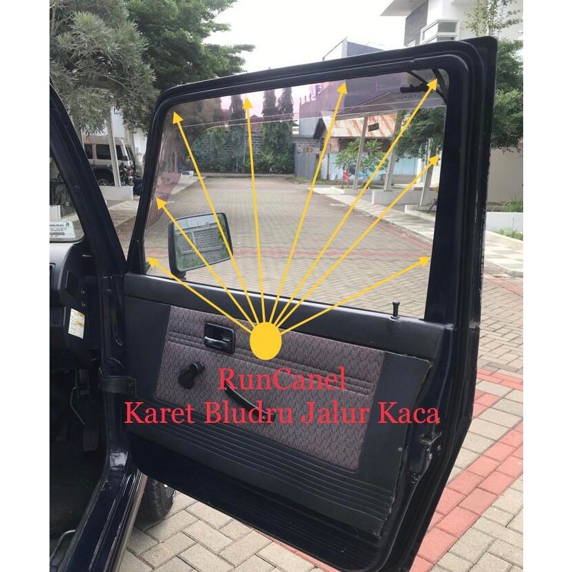 Karet Runcanel Kaca Pintu Mobil Suzuki Katana & Jimny