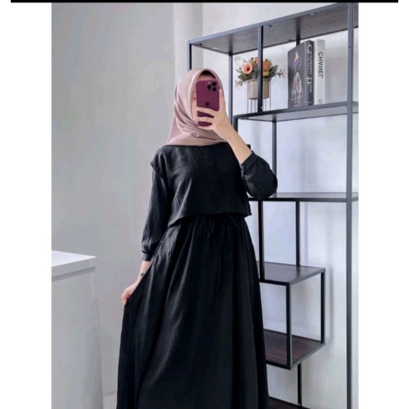 Alesha Gamis Terbaru Remaja Kondangan Syar'i Gamis Lebaran Terbaru