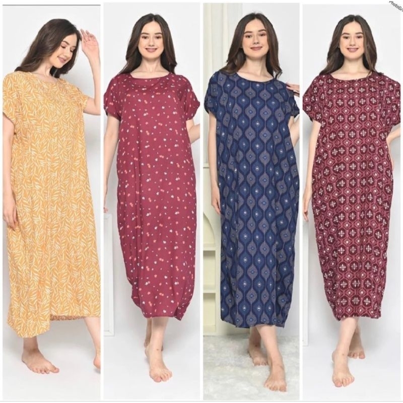 Daster Rayon CSL Busui Resleting Panjang Semata Kaki