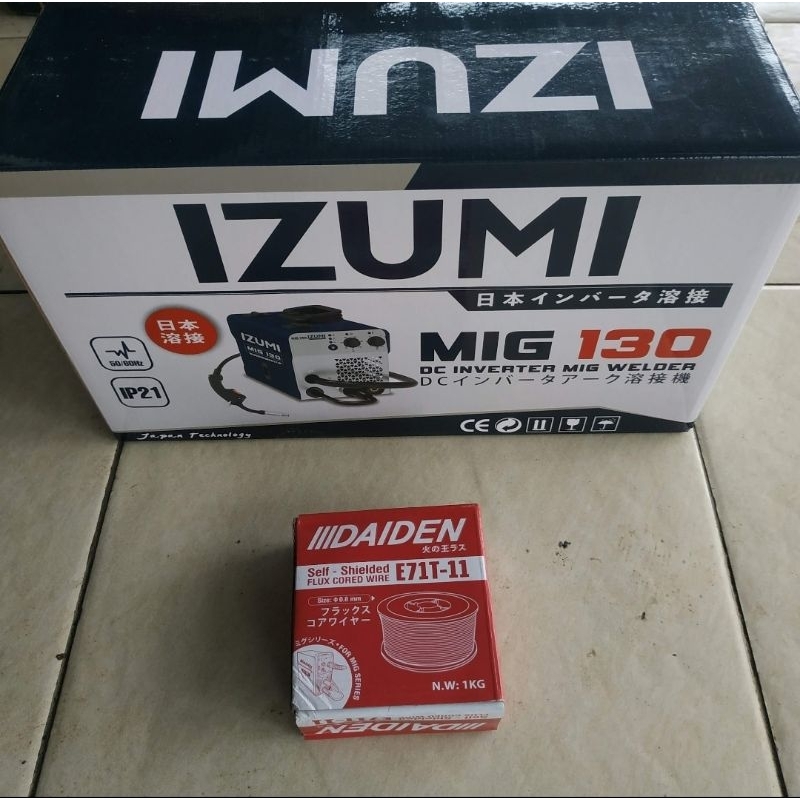 Mesin Las Izumi MIG130 MIG 130 MMA TIG Flux CO Tanpa Gas