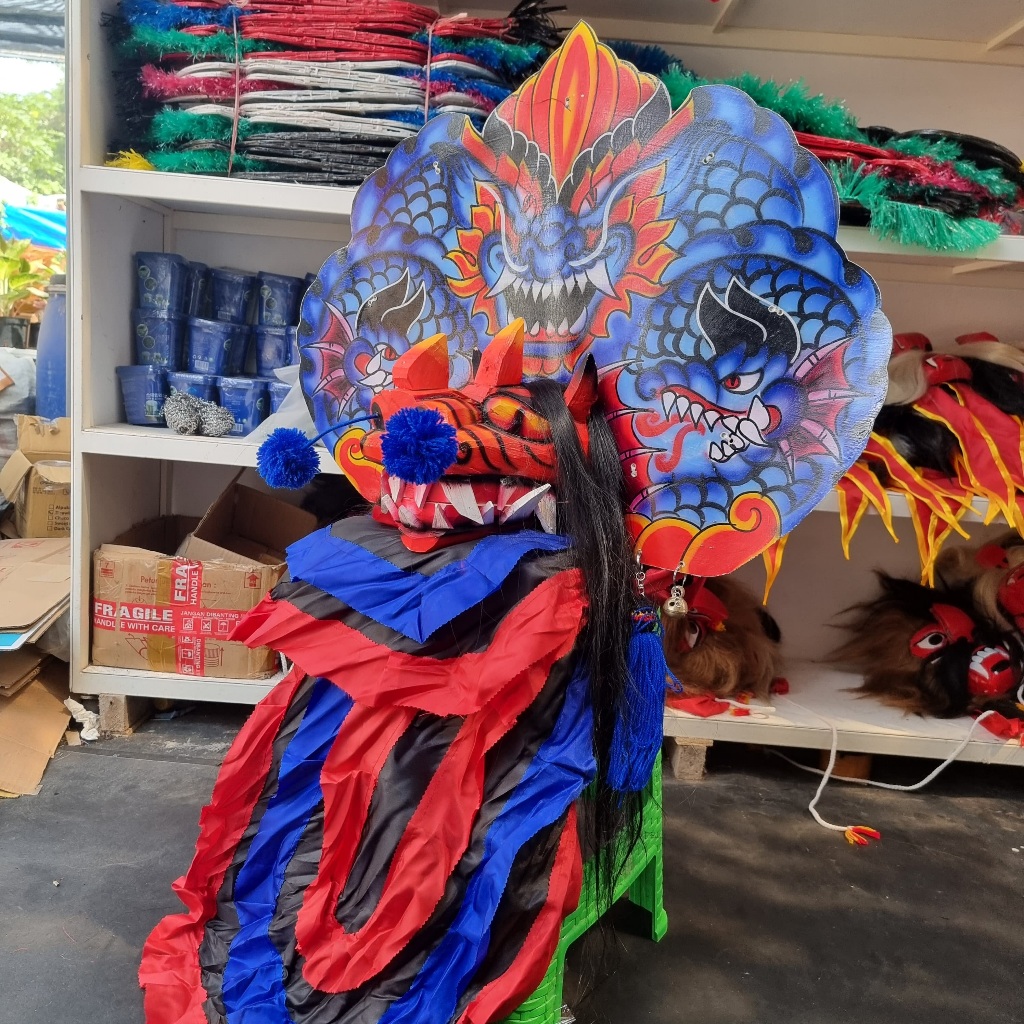 Barongan Devil Anak Jumbo/Jamang Sponss Sablon Barongan Jumbo Devil